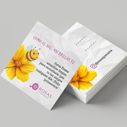 Tarjeta mensaje 1 "universal"